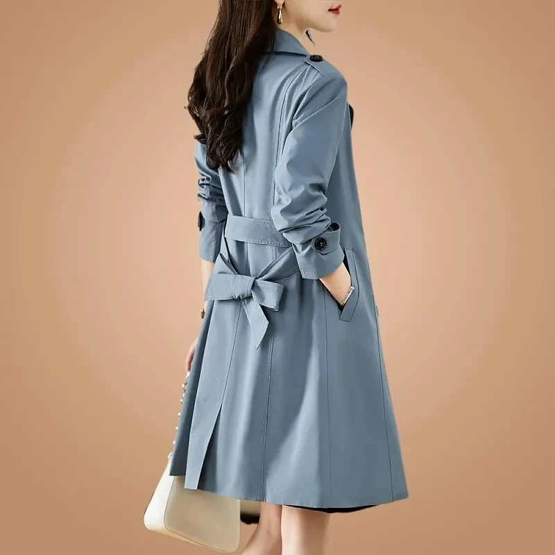 2024 Spring Autumn New Chic Casual Windbreaker Jacket Women's Overcoat Fashion Loose Mid-length Belt Double-breasted Trenchcoat
2024 Spring Autumn New Chic Casual Windbreaker Jacket Women's Overcoat Fashion Loose Mid-length Belt Double-breasted Trenchcoat