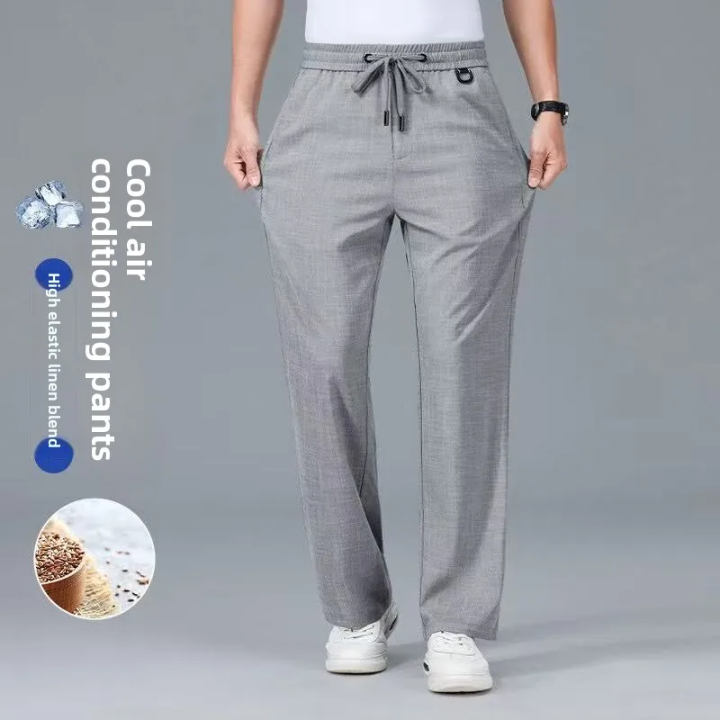 2025 Spring/Summer New Men's Linen Casual Pants Thin, Breathable Comfortable Ice Cool Elastic Fashionable Straight Pants M-6XL
2025 Spring/Summer New Men's Linen Casual Pants Thin, Breathable Comfortable Ice Cool Elastic Fashionable Straight Pants M-6XL