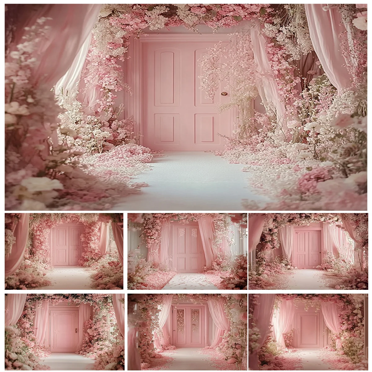 Wedding Romantic Party Backdrop Pink Door Flowers Curtain Bride Portrait Girl Birthday Decor Photography Background Photo Studio
Wedding Romantic Party Backdrop Pink Door Flowers Curtain Bride Portrait Girl Birthday Decor Photography Background Photo Studio