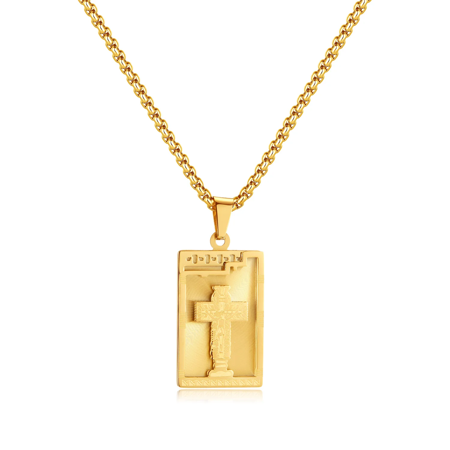 Men’s Cross Dog Tag Necklace – Vintage Street Style Stainless Steel Hip Hop Pendant
Men’s Cross Dog Tag Necklace – Vintage Street Style Stainless Steel Hip Hop Pendant
