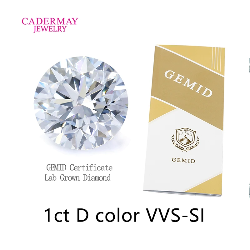 In Stock GEMID Certificate HPHT Diamond 1ct D Color VVS VS SI Clarity Round Cut Lab Grown Diamond For Jewelry Making
In Stock GEMID Certificate HPHT Diamond 1ct D Color VVS VS SI Clarity Round Cut Lab Grown Diamond For Jewelry Making