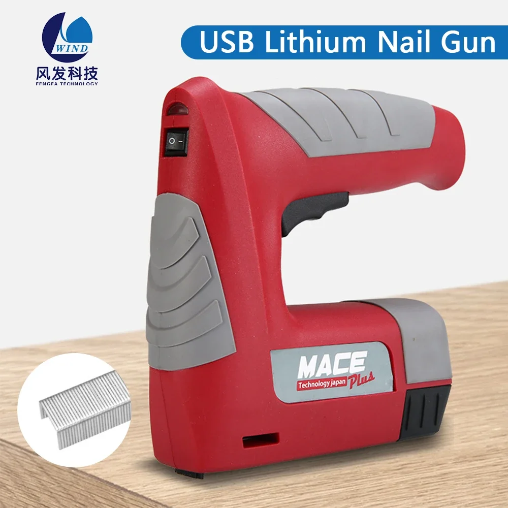 Portable Cordless Staple Gun USB Charger Cable Electric Nailers Pinator for Woodwork Tools Furniture Staples Hand Wireless
Portable Cordless Staple Gun USB Charger Cable Electric Nailers Pinator for Woodwork Tools Furniture Staples Hand Wireless