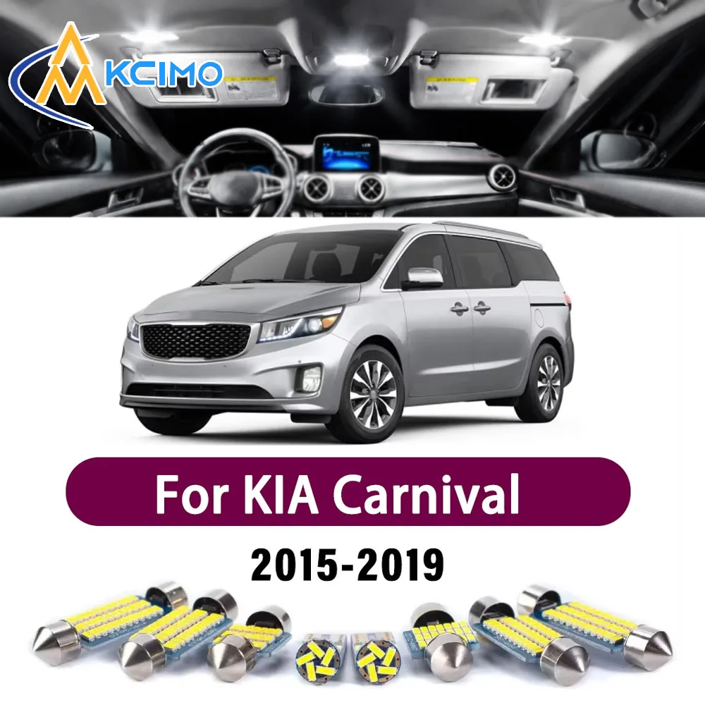High Lumen CANBUS Error Free LED Interior Light Kit For KIA Carnival 2015-2019 Map Door Trunk Reading Dome Lamp Bulbs Set
High Lumen CANBUS Error Free LED Interior Light Kit For KIA Carnival 2015-2019 Map Door Trunk Reading Dome Lamp Bulbs Set