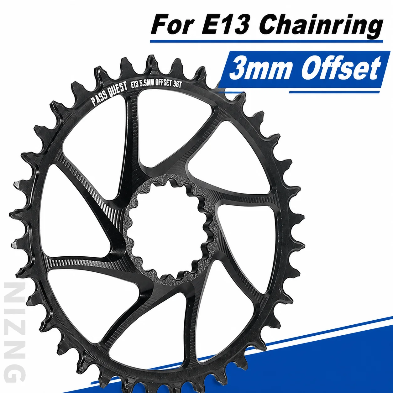 For E Thirteen Chainring 3mm Offset Direct Mount Chainring 28t 30t 32t 34t 36t 38t 40t Mtb Bike Crown Single Chainring 12s
For E Thirteen Chainring 3mm Offset Direct Mount Chainring 28t 30t 32t 34t 36t 38t 40t Mtb Bike Crown Single Chainring 12s
