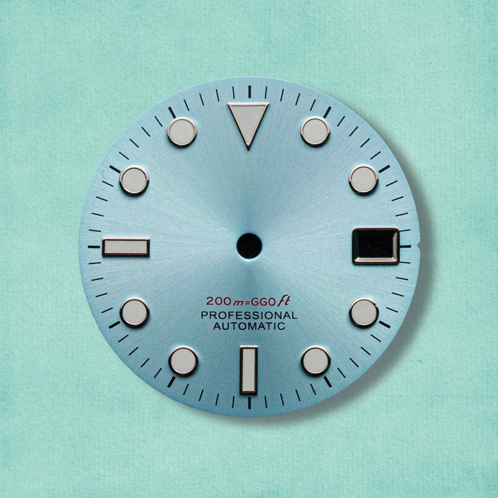 28.5mm S Logo SUB Sunburst Dial Fit NH35/NH36/4R/7S Movement Green Luminous Diving High-Quality Watch Modification Accessories
28.5mm S Logo SUB Sunburst Dial Fit NH35/NH36/4R/7S Movement Green Luminous Diving High-Quality Watch Modification Accessories