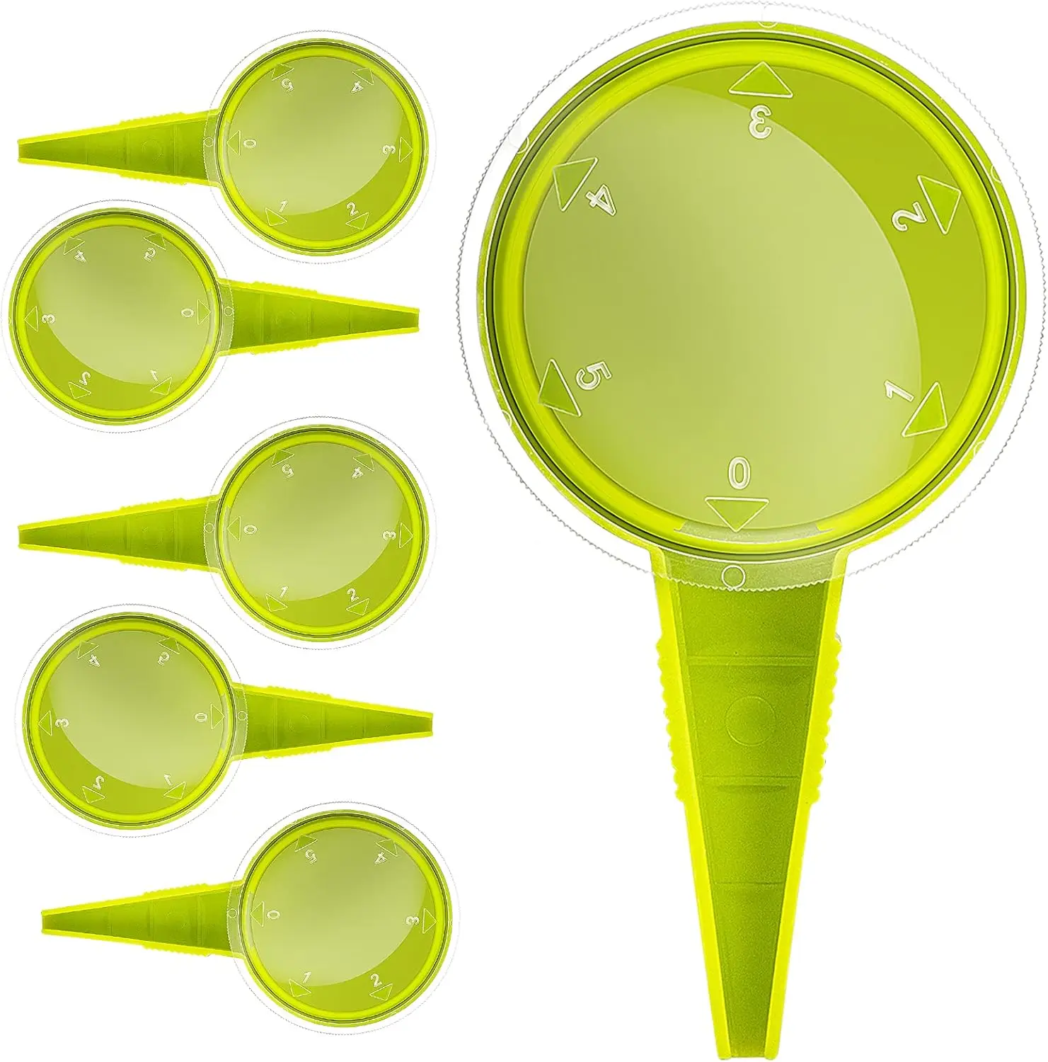 6-Pack Handheld Garden Seeder, Adjustable 5-Setting Seed Dispenser for Small Seeds, Light Green
6-Pack Handheld Garden Seeder, Adjustable 5-Setting Seed Dispenser for Small Seeds, Light Green