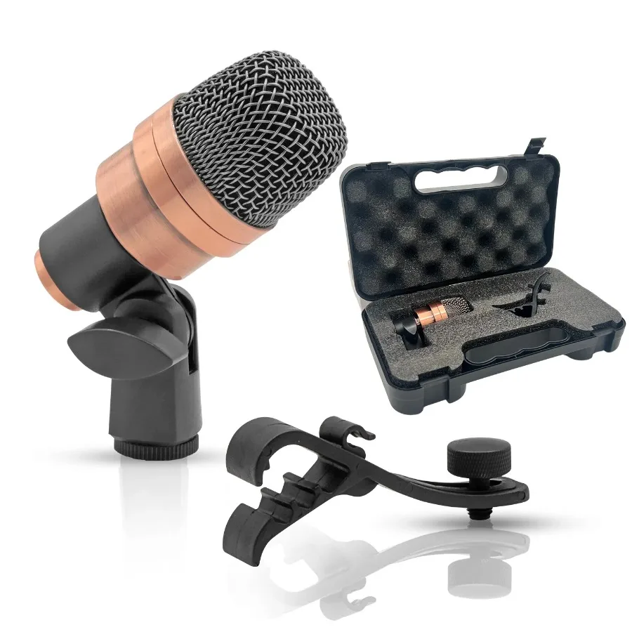 5 CORE Snare Microphone Copper Finish XLR Wired Cardioid Uni Directional Tom Kick Drum Mic w Swivel Mount Steel Mesh Grille Rim
5 CORE Snare Microphone Copper Finish XLR Wired Cardioid Uni Directional Tom Kick Drum Mic w Swivel Mount Steel Mesh Grille Rim