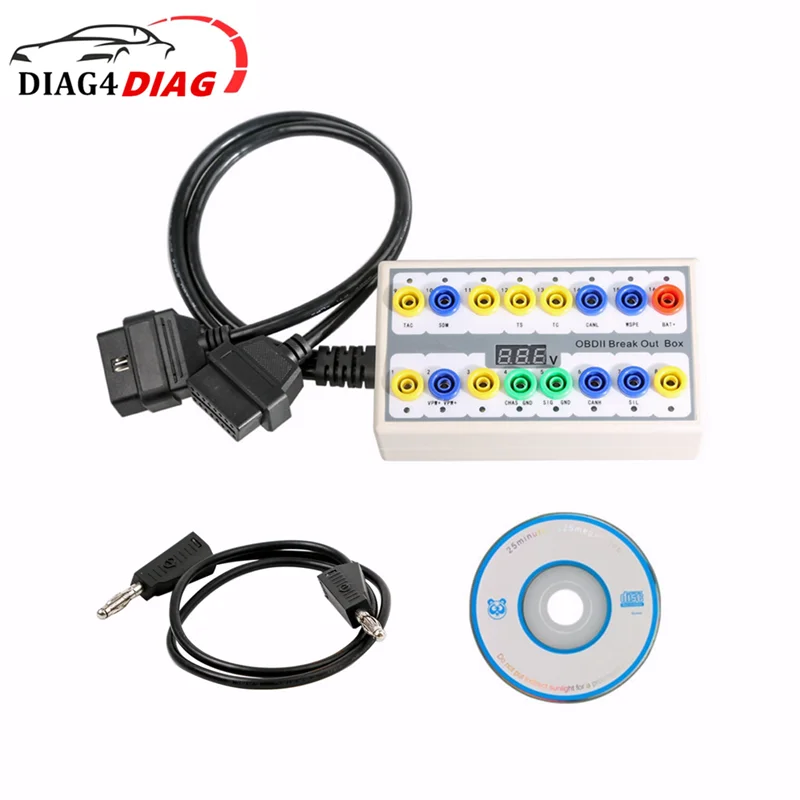 OBDII Break Out Box OBDII Scanner Connector Car Auto Protocol Detector Car Monitor OBD2 Interface
OBDII Break Out Box OBDII Scanner Connector Car Auto Protocol Detector Car Monitor OBD2 Interface