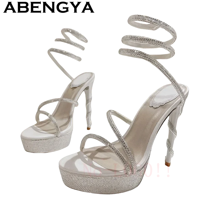 Narrowband Thick Bottom Platform Rhinestone Sandals Super Thin High Heel Shoes Women Summer Sexy Dress Shoes zapatillas de mujer
Narrowband Thick Bottom Platform Rhinestone Sandals Super Thin High Heel Shoes Women Summer Sexy Dress Shoes zapatillas de mujer