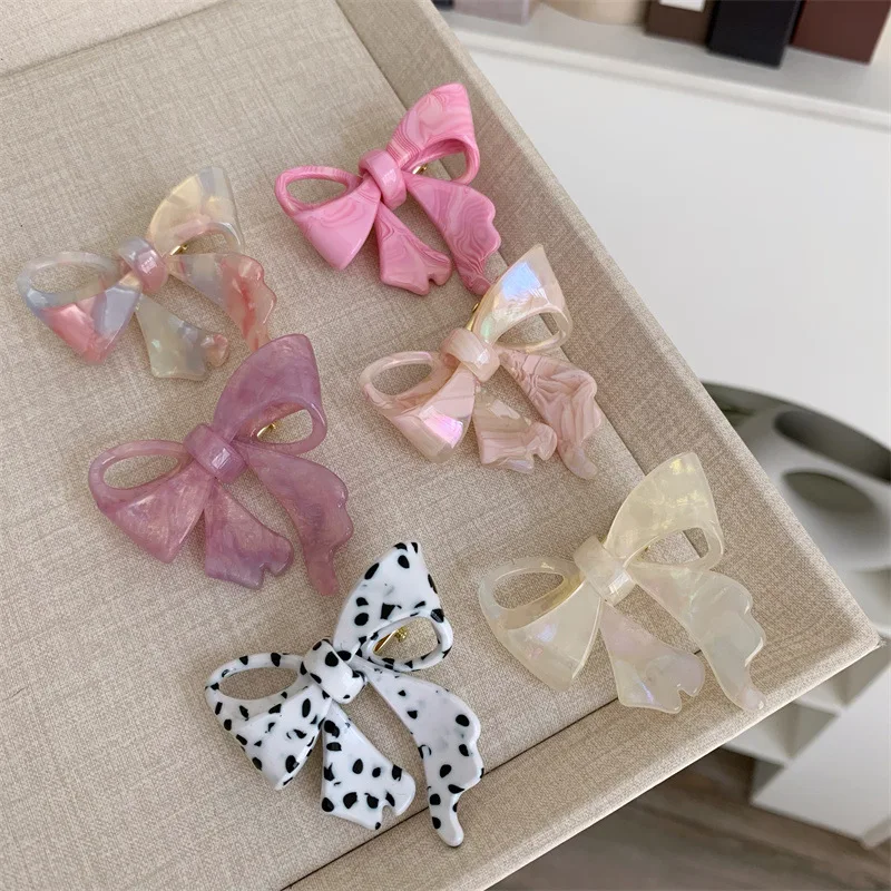 Fresh Asymmetrical Bow Acetate Edge Clip Broken Hair Bangs Clip Children's Hair Clip Hair Accessories For Women
Fresh Asymmetrical Bow Acetate Edge Clip Broken Hair Bangs Clip Children's Hair Clip Hair Accessories For Women