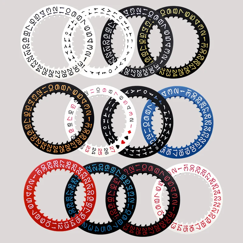NH35 NH36 Movement Date Dial Fits NH35 NH36 Movement SKX007 SKX009 Red Blue Black Automatic Mechanical Movt Day Date Dial Wheel
NH35 NH36 Movement Date Dial Fits NH35 NH36 Movement SKX007 SKX009 Red Blue Black Automatic Mechanical Movt Day Date Dial Wheel