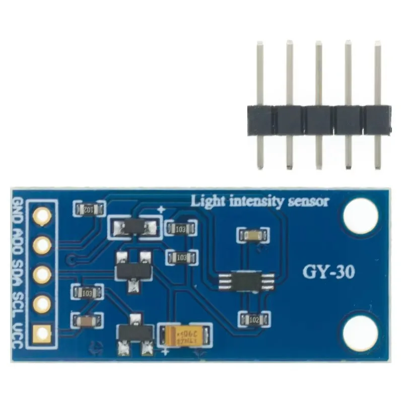 GY-30 GY-302 Digital Light Intensity Module Light Intensity Light Sensor Module BH1750FVI
GY-30 GY-302 Digital Light Intensity Module Light Intensity Light Sensor Module BH1750FVI