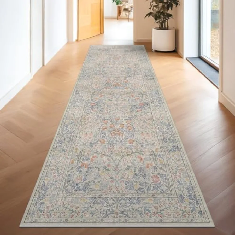 Boho 3x16 Wide Hallway Runner Beige Blue and Purple Washable Low Pile Non Slip Stain Resistant 16ft Runner Rug for Long Kitchen
Boho 3x16 Wide Hallway Runner Beige Blue and Purple Washable Low Pile Non Slip Stain Resistant 16ft Runner Rug for Long Kitchen