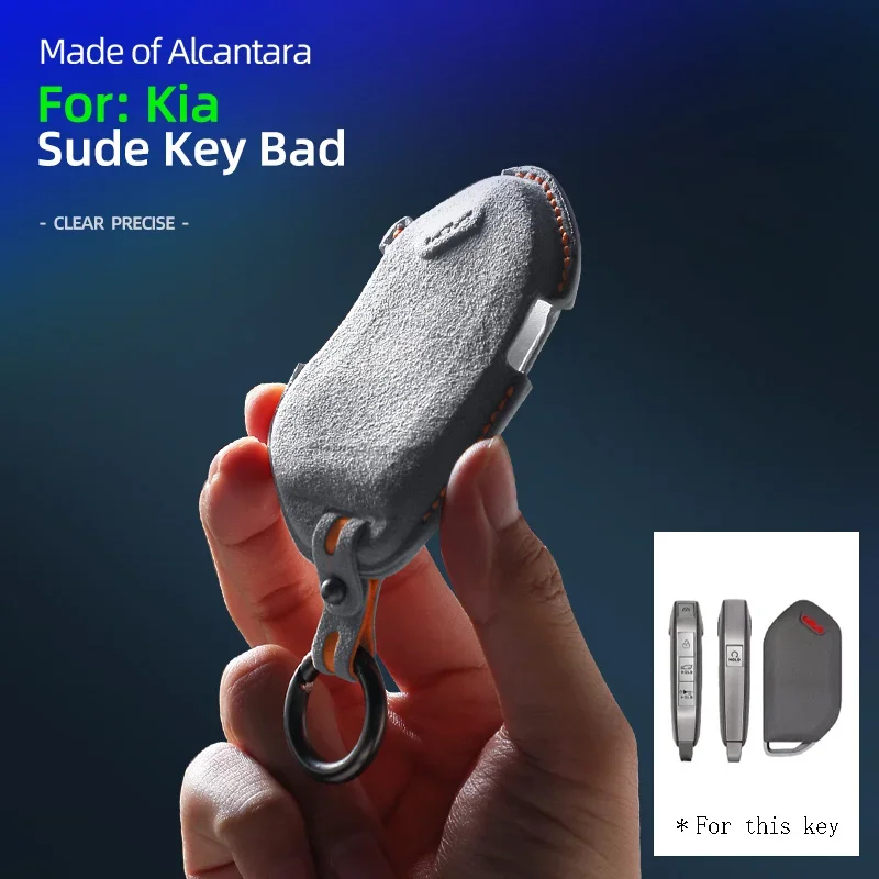 Alcantara Car Key Case Cover Shell For Kia Carens Picanto GT Line Carnival K8 Rio Telluride 7/8, 5/6/ Botones
Alcantara Car Key Case Cover Shell For Kia Carens Picanto GT Line Carnival K8 Rio Telluride 7/8, 5/6/ Botones