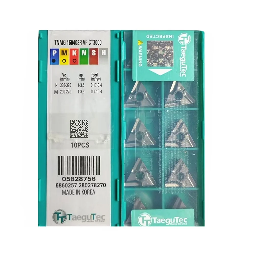 TNMG160404R-VF TNMG160404R-VF CT3000 TaeguTec insert Ceramics Turning insert External Turning Tool Lathe Tools Steel processing
TNMG160404R-VF TNMG160404R-VF CT3000 TaeguTec insert Ceramics Turning insert External Turning Tool Lathe Tools Steel processing