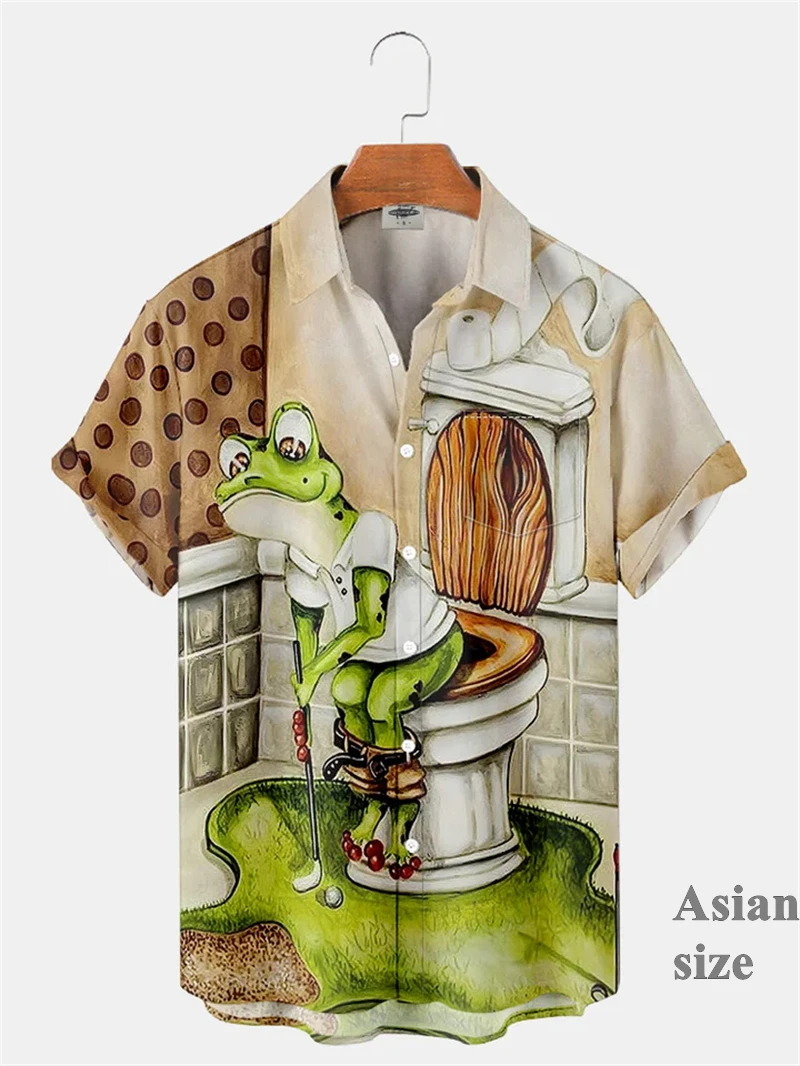 Funny Frog 3D Printed Graphic Men Streetwear Women Casual Fashion Short Sleeves Shirts Lapel Button Shirt New Unisex Clothing
Funny Frog 3D Printed Graphic Men Streetwear Women Casual Fashion Short Sleeves Shirts Lapel Button Shirt New Unisex Clothing