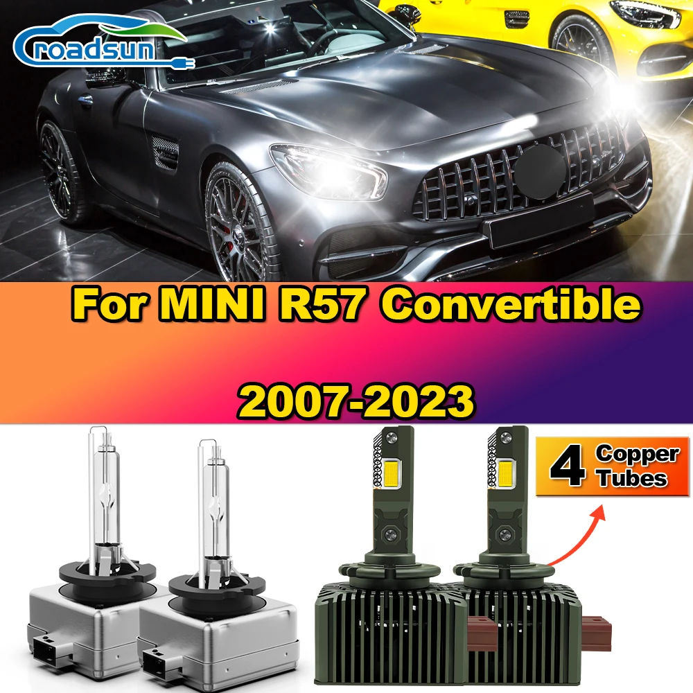 30000LM светодиодные лампы для фар 6000K белого цвета HID ксеноновые лампы с 4 медными трубками для MINI R57 Convertible 2007-2019 2020 2021 2022 2023
30000LM светодиодные лампы для фар 6000K белого цвета HID ксеноновые лампы с 4 медными трубками для MINI R57 Convertible 2007-2019 2020 2021 2022 2023