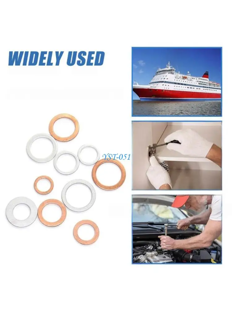 E15A Pack Of 102 Aluminum to 18mm Washer High Strength Sealing Washers Corrosion Resistant Gasket for Automotive Machinery
E15A Pack Of 102 Aluminum to 18mm Washer High Strength Sealing Washers Corrosion Resistant Gasket for Automotive Machinery