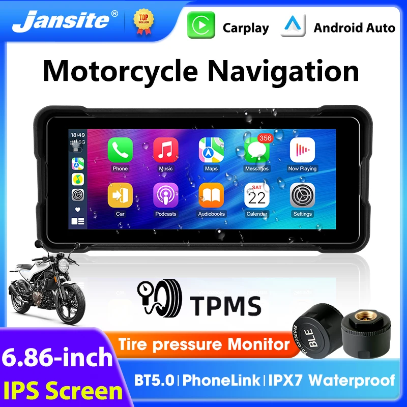 6.86 inch Motorcycle Touch Screen GPS Navigation Support DVR+TPMS Wireless Carplay Android Auto Bluetooth5.0 IPX7 Waterproof
6.86 inch Motorcycle Touch Screen GPS Navigation Support DVR+TPMS Wireless Carplay Android Auto Bluetooth5.0 IPX7 Waterproof