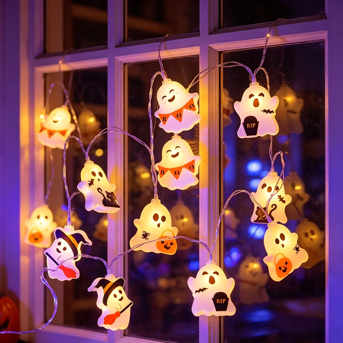 10/20 LED Battery-Powered Halloween String Lights Mixed Shape Indoor Decorative Fairy Lights Room Dining Stair Window Decoration
10/20 LED Battery-Powered Halloween String Lights Mixed Shape Indoor Decorative Fairy Lights Room Dining Stair Window Decoration