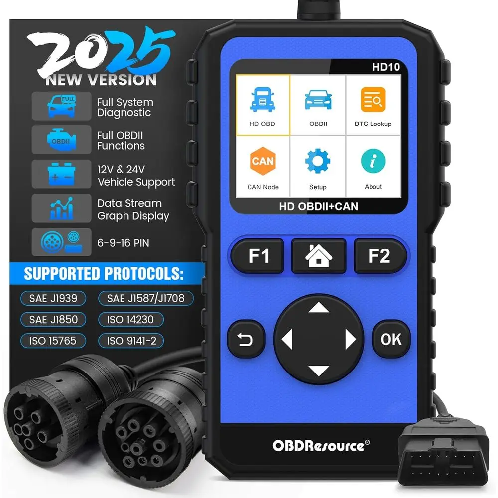 Heavy Duty Truck Scanner Full System Diesel Diagnostic Scan Tool HD /E/2 Automotive Code Reader for Cars and Trucks II+Heavy Dut
Heavy Duty Truck Scanner Full System Diesel Diagnostic Scan Tool HD /E/2 Automotive Code Reader for Cars and Trucks II+Heavy Dut