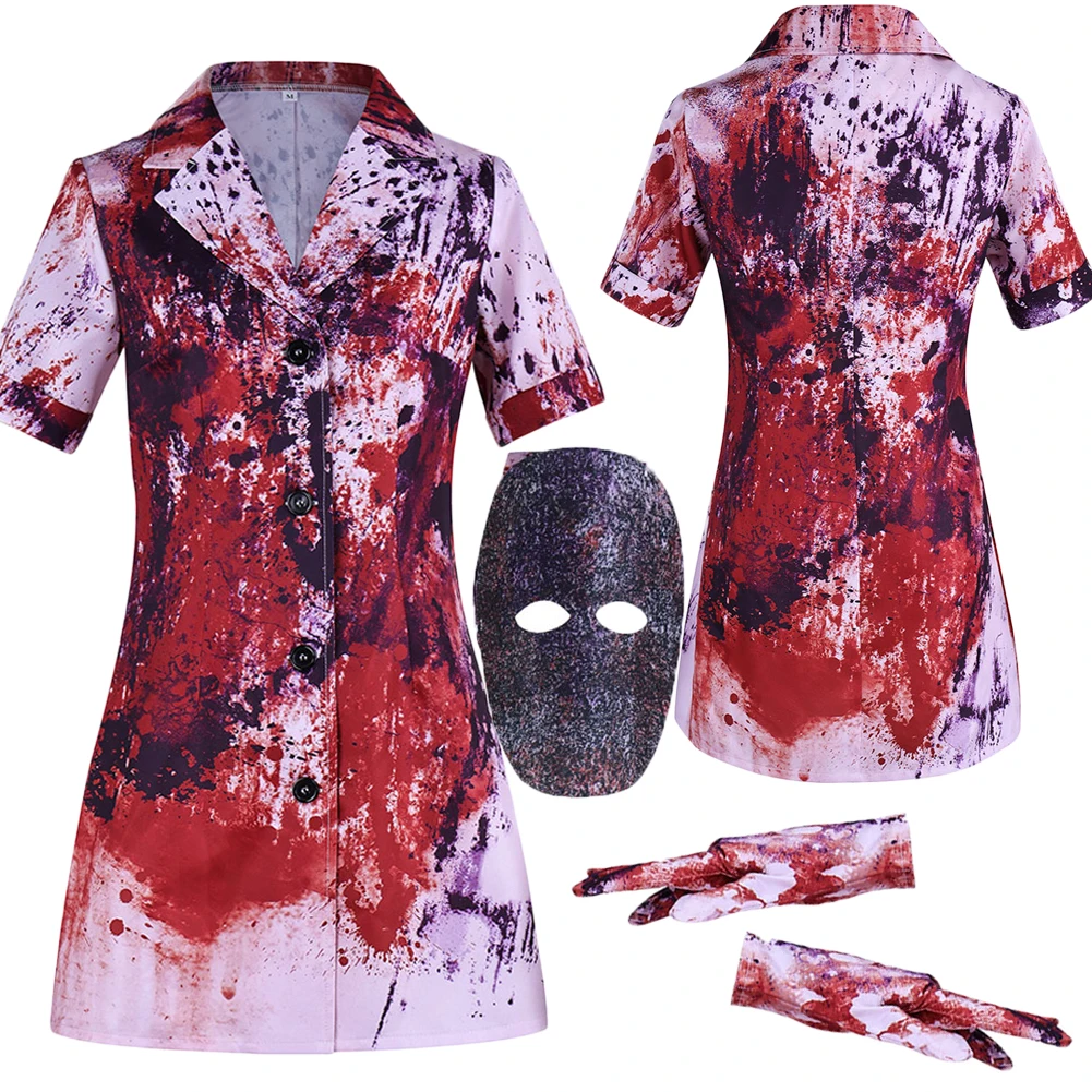 Костюм медсестры из игры Return Silent для косплея: платье, маска, перчатки, наряды, костюмы для женщин на Хэллоуин, карнавал, вечеринку
Костюм медсестры из игры Return Silent для косплея: платье, маска, перчатки, наряды, костюмы для женщин на Хэллоуин, карнавал, вечеринку