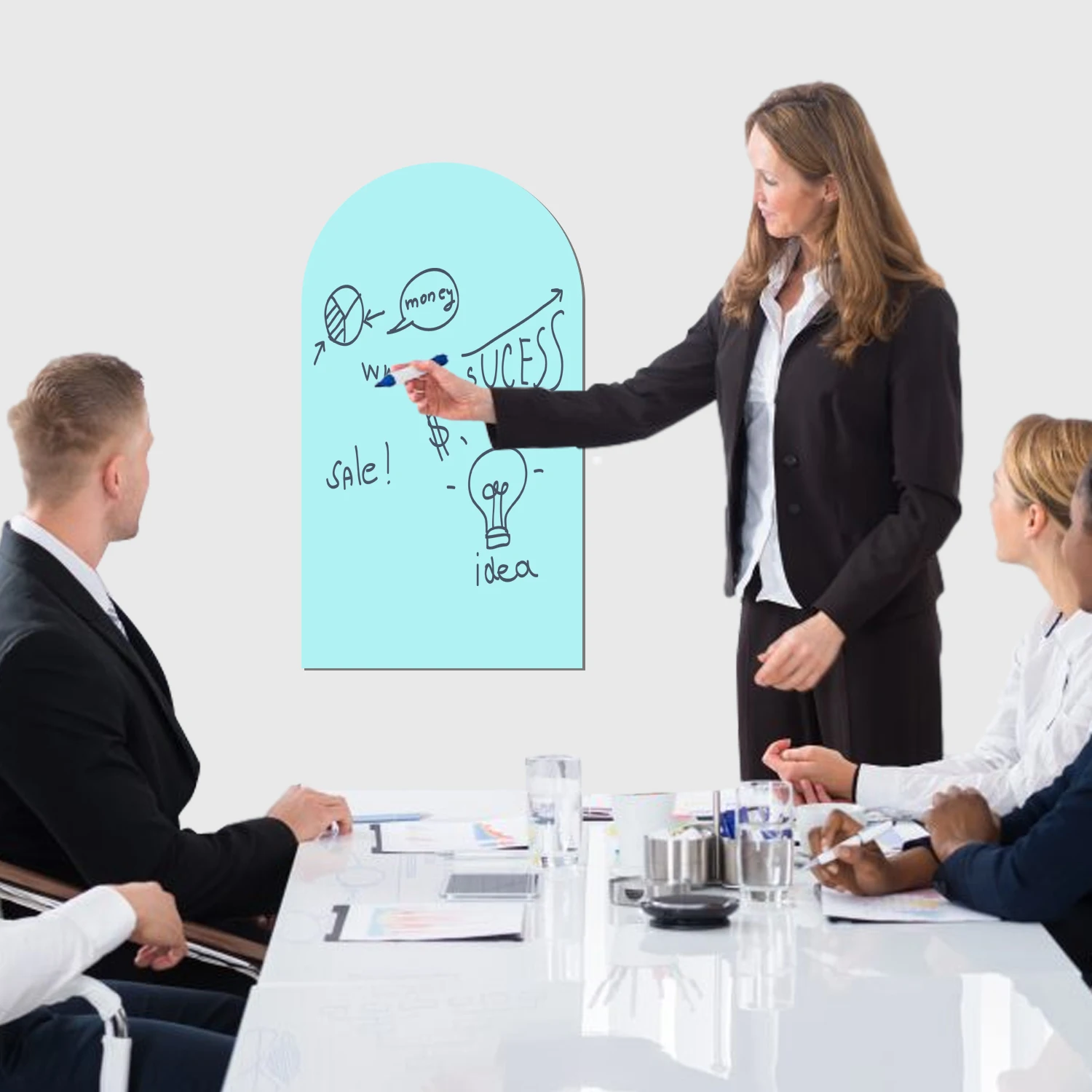 Arched Magnetic Chalkboard Wall Sticker (80/90/100cm) with Marker Eraser Set for Office Home
Arched Magnetic Chalkboard Wall Sticker (80/90/100cm) with Marker Eraser Set for Office Home