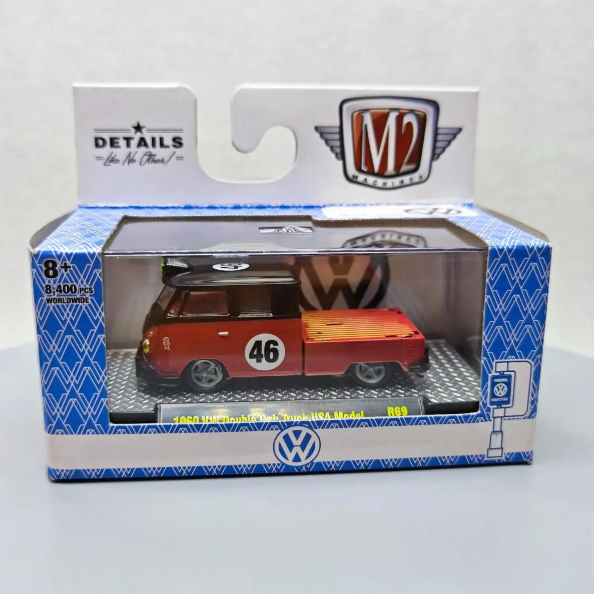 M2 Machines 1/64 1960 Double Cob Truck USA Model #46 Die-cast alloy car model collection display child gift
M2 Machines 1/64 1960 Double Cob Truck USA Model #46 Die-cast alloy car model collection display child gift