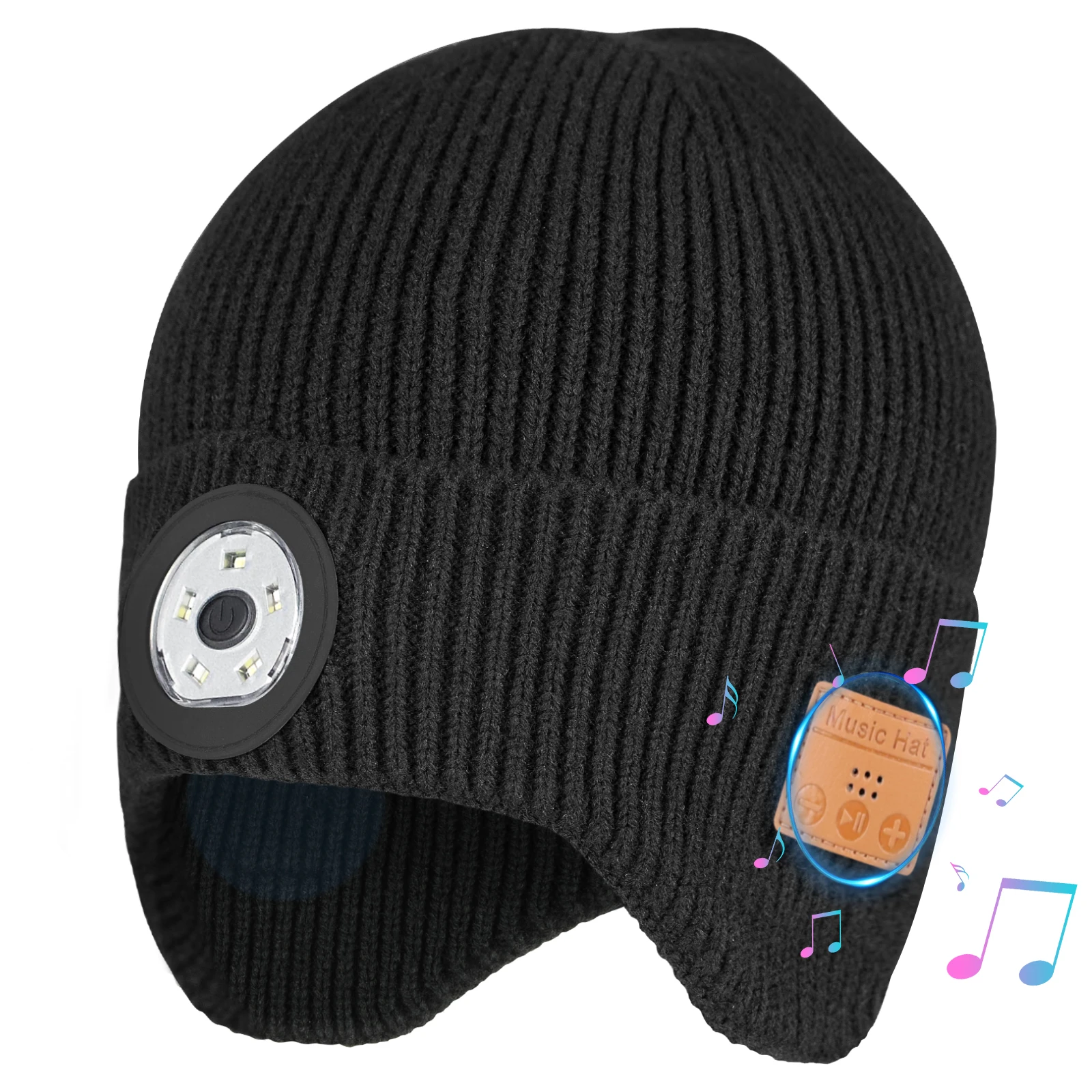 Bluetooth Music Beanie USB RechargeableTurb Cap Music Hats with Light for Men Women Warm Winter Gifts in Fishing Hiking & Workin
Bluetooth Music Beanie USB RechargeableTurb Cap Music Hats with Light for Men Women Warm Winter Gifts in Fishing Hiking & Workin