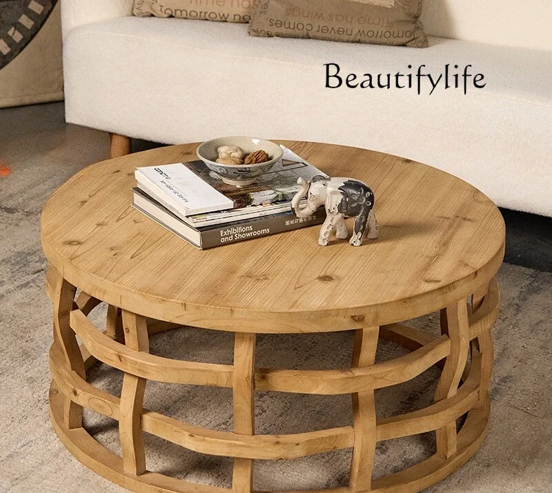 Round edge few small coffee table B & B coffee house living room sofa bedside corner few wabi sabi wind original retro
Round edge few small coffee table B & B coffee house living room sofa bedside corner few wabi sabi wind original retro