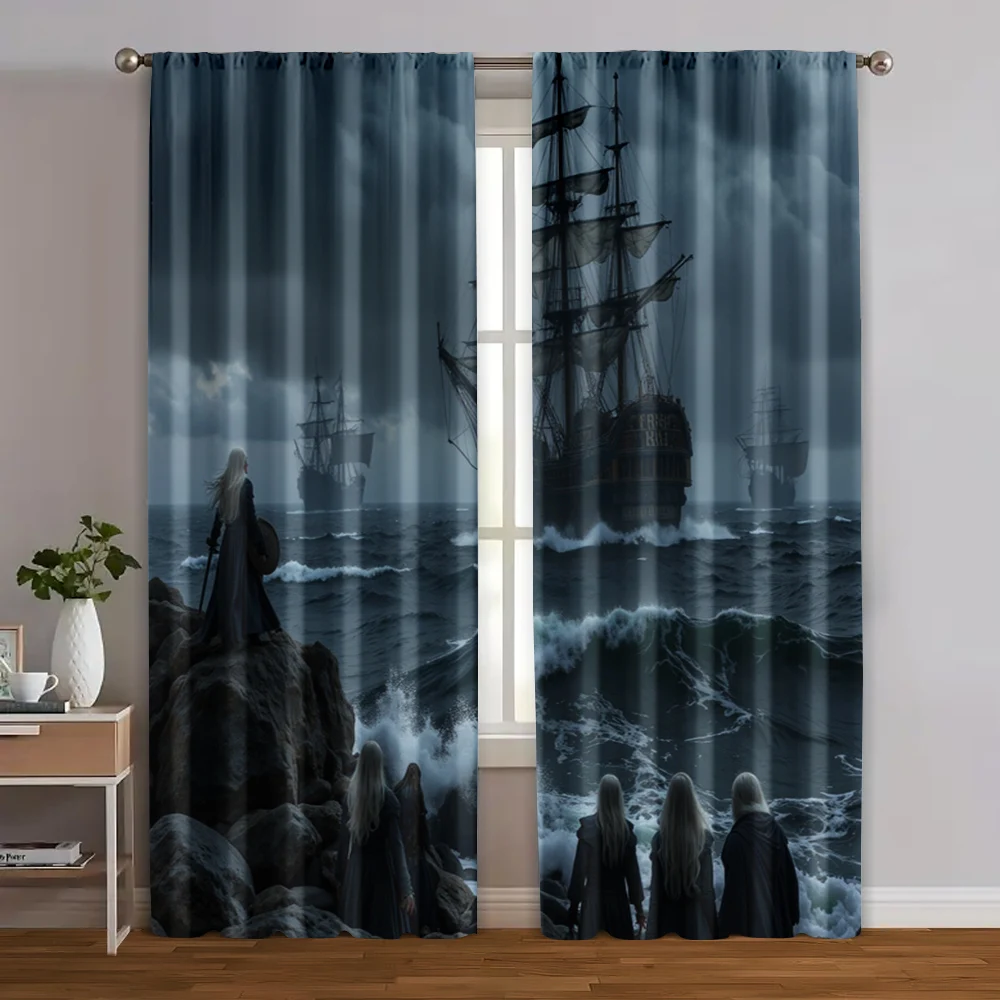 2pcs, Creative Curtains Spectre Ship Seaview Polyester Easy Install (without rod) Decorations Inside Ldeal for Living Room,
2pcs, Creative Curtains Spectre Ship Seaview Polyester Easy Install (without rod) Decorations Inside Ldeal for Living Room,