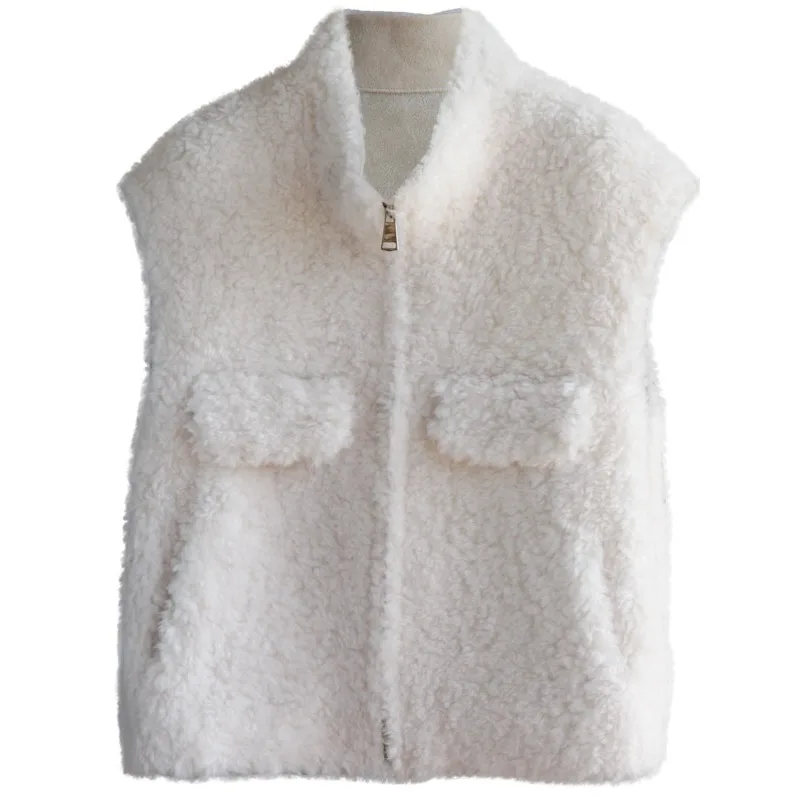 In 2025, imported lamb fur vest wool composite integrated stand-up collar vest short shoulder
In 2025, imported lamb fur vest wool composite integrated stand-up collar vest short shoulder