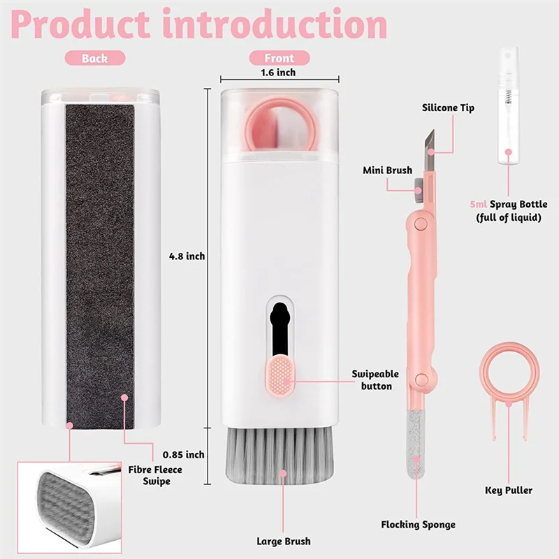 Professional 2PCS Cleaning Kit Computer Keyboard Cleaner Brush Earphone Cleaning Pen for Cleaning Tools Cleaner
Professional 2PCS Cleaning Kit Computer Keyboard Cleaner Brush Earphone Cleaning Pen for Cleaning Tools Cleaner