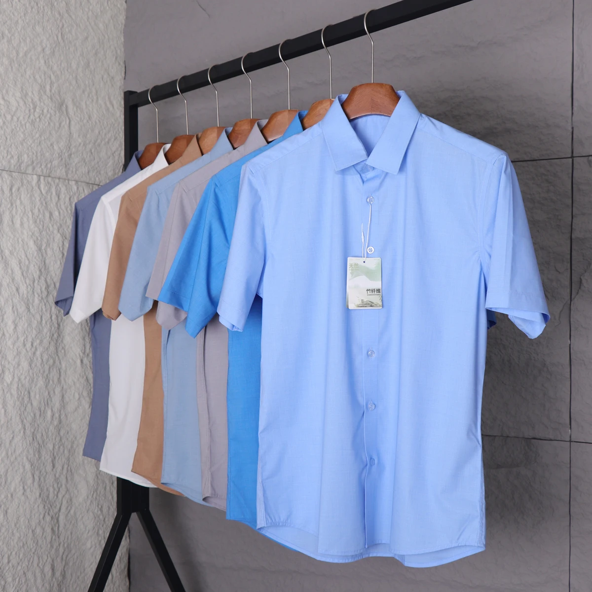 Comfortable Modal Men's Business Casual Shirt Short Sleeve Smooth Cloud Sensation Collared Top Summer Fashion
Comfortable Modal Men's Business Casual Shirt Short Sleeve Smooth Cloud Sensation Collared Top Summer Fashion