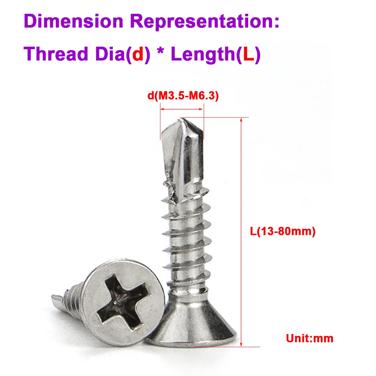 Carbon Steel/304 Stainless Steel Countersunk Head Self Tapping And Self Drilling Dovetail Screw M3.5M3.9M4.2M4.8M5.5
Carbon Steel/304 Stainless Steel Countersunk Head Self Tapping And Self Drilling Dovetail Screw M3.5M3.9M4.2M4.8M5.5