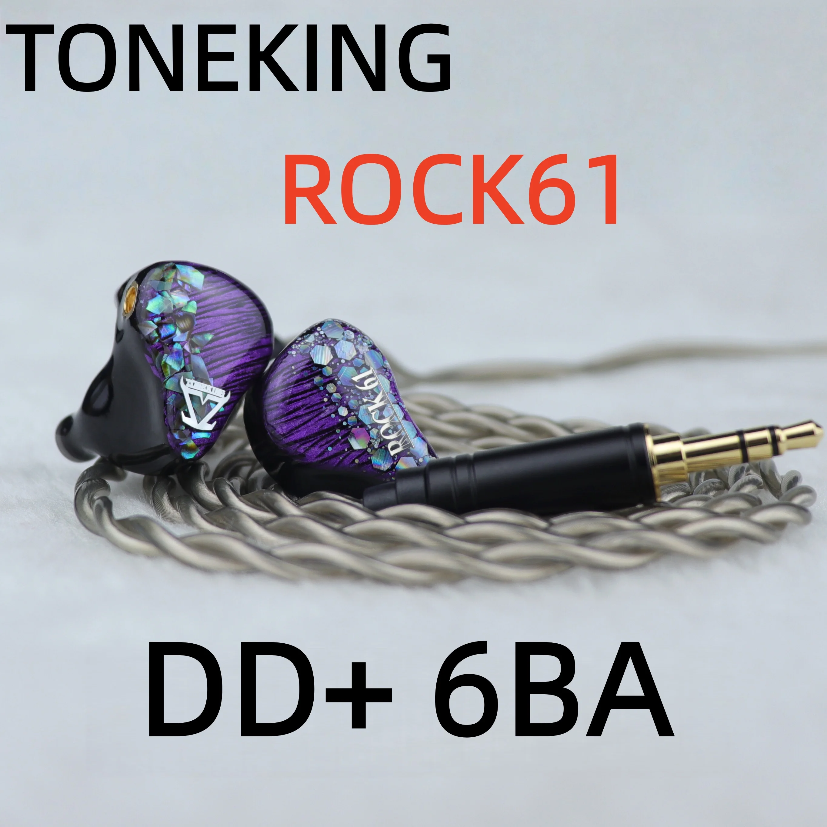 TONEKING-Hybrid HiFi Music Monitor, Music Monitor, Studio Stage, DJ, Audiophiles, Stereo Bass, MMCX Earphones, ROCK61, DD + 6BA
TONEKING-Hybrid HiFi Music Monitor, Music Monitor, Studio Stage, DJ, Audiophiles, Stereo Bass, MMCX Earphones, ROCK61, DD + 6BA