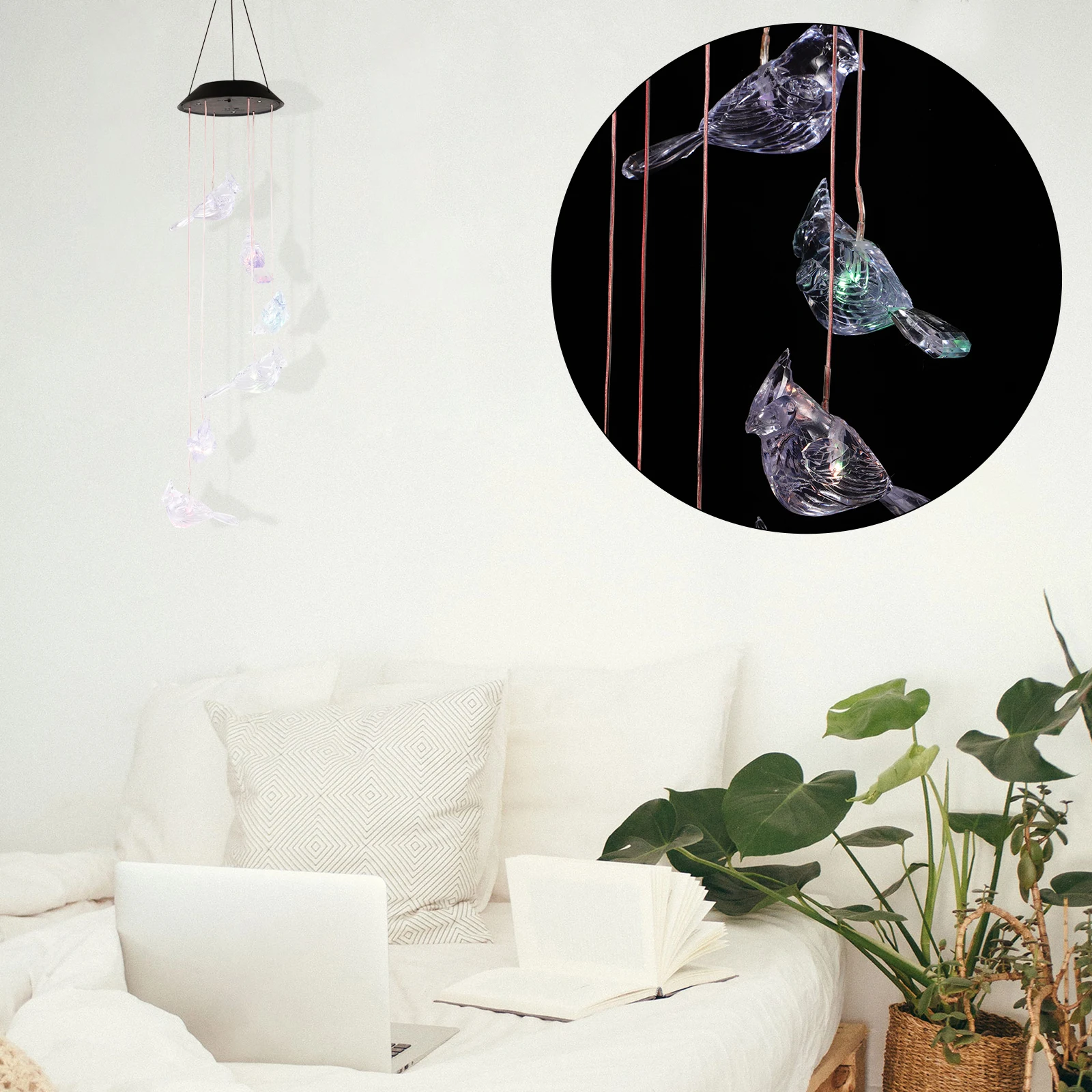Solar Wind Chime Lamp Garden Decoration Led Light Outdoor Hanging Yard Light Solar Powered String Lights For Wedding Christmas
Solar Wind Chime Lamp Garden Decoration Led Light Outdoor Hanging Yard Light Solar Powered String Lights For Wedding Christmas