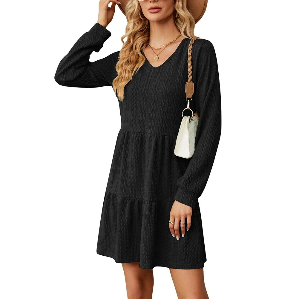 New Fashionable Womens Dress Skirt Soft Solid Color Travel Loose Office Slight Stretch V Neck Vacation Comfortable
New Fashionable Womens Dress Skirt Soft Solid Color Travel Loose Office Slight Stretch V Neck Vacation Comfortable