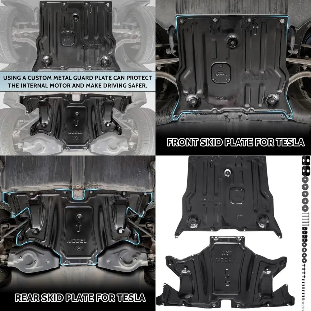Skid Plate for Tesla Model 3 / Model Y, Front Rear Skid Plate Set Under Engine Guard Cover Splash Shield Cover for Tesla Model 3
Skid Plate for Tesla Model 3 / Model Y, Front Rear Skid Plate Set Under Engine Guard Cover Splash Shield Cover for Tesla Model 3