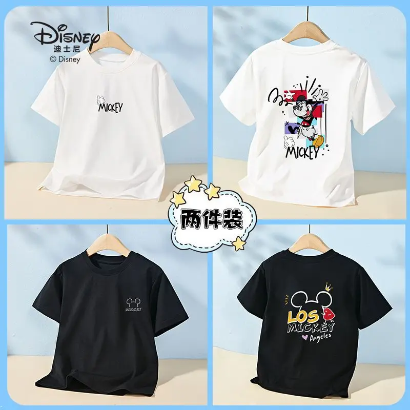 Disney Mickey Mouse Boys T-shirt 2pcs Summer New Mid Size Children's Wear Short Sleeved Trendy and Breathable Thin Top
Disney Mickey Mouse Boys T-shirt 2pcs Summer New Mid Size Children's Wear Short Sleeved Trendy and Breathable Thin Top