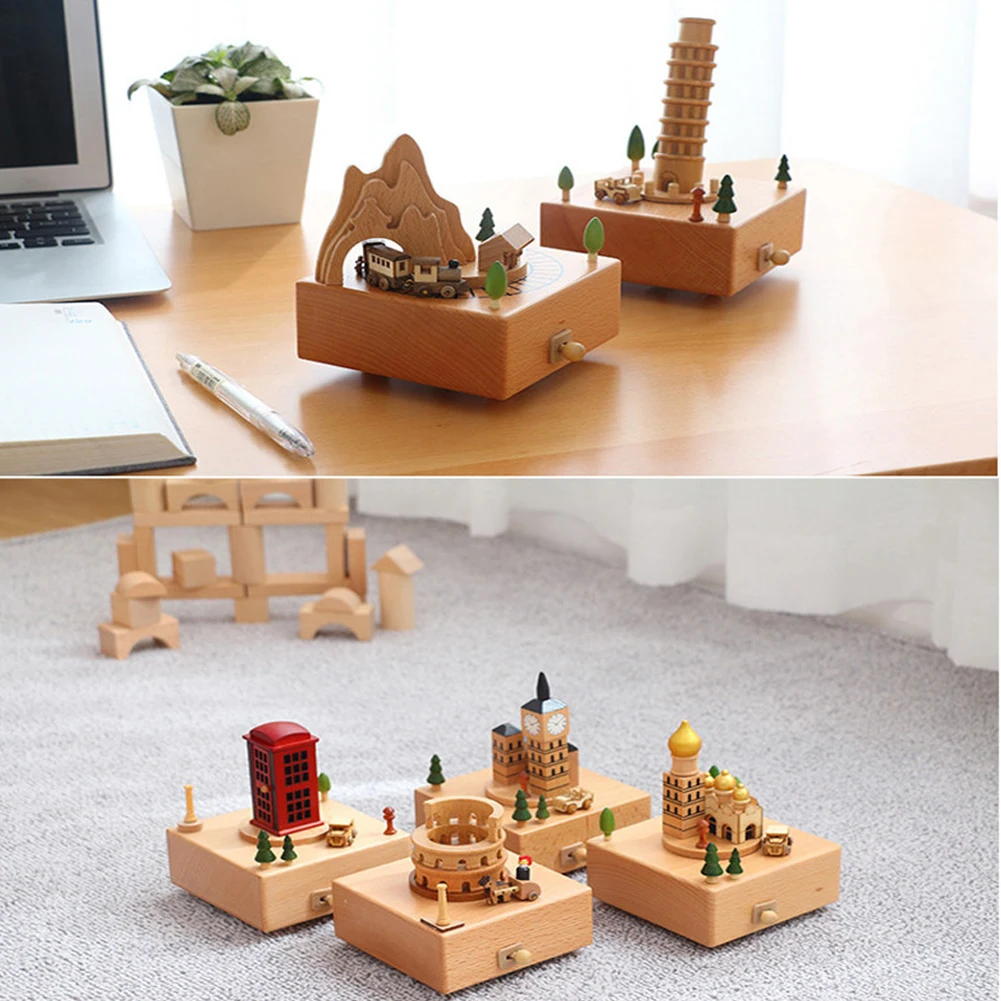D2 Wooden Music Box Wood Crafts Retro Birthday Gift Carousel Musical Box Vintage Home Decoration Valentine's Day Gift Girlfriend
D2 Wooden Music Box Wood Crafts Retro Birthday Gift Carousel Musical Box Vintage Home Decoration Valentine's Day Gift Girlfriend