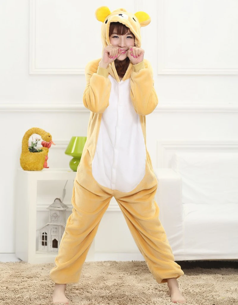 Unisex Winter One-Piece Cartoon Bear Pajamas With Two Round Ears Polyester Warm Length To The Floor Cute Sleepwear Cosplay
Unisex Winter One-Piece Cartoon Bear Pajamas With Two Round Ears Polyester Warm Length To The Floor Cute Sleepwear Cosplay