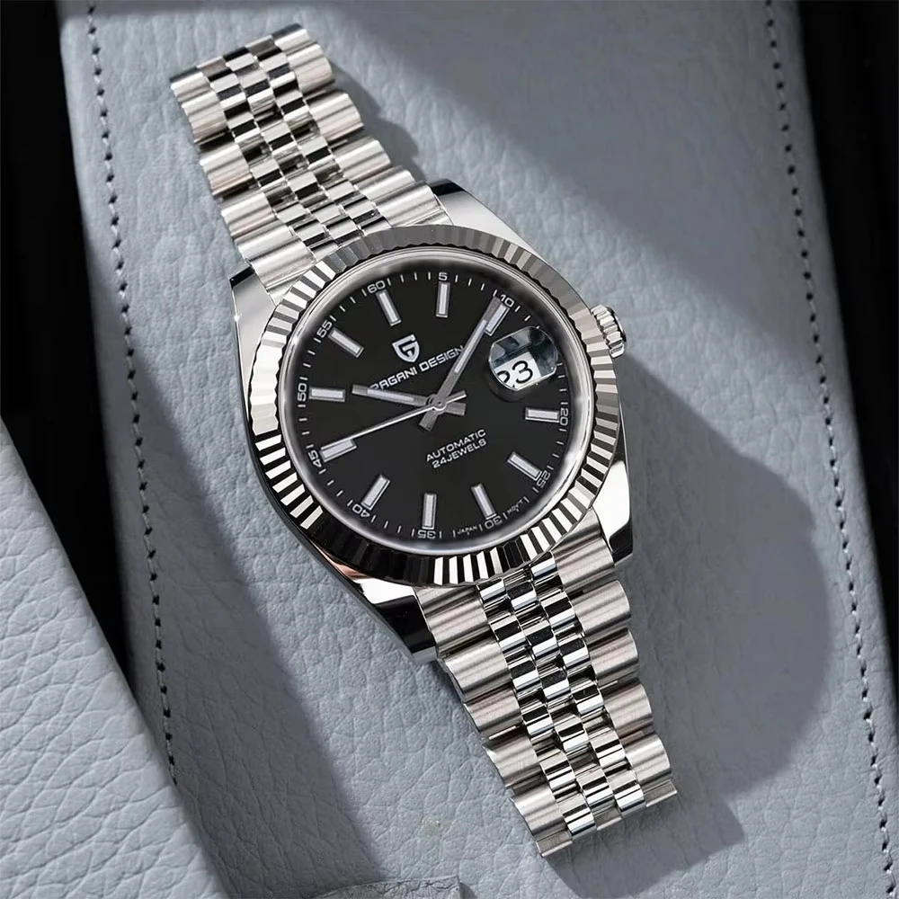 Мужские механические часы PAGANI DESIGN, роскошные автоматические часы с браслетом Jubilee, японский механизм, водонепроницаемость 100 м, спортивные наручные часы 1645
Мужские механические часы PAGANI DESIGN, роскошные автоматические часы с браслетом Jubilee, японский механизм, водонепроницаемость 100 м, спортивные наручные часы 1645