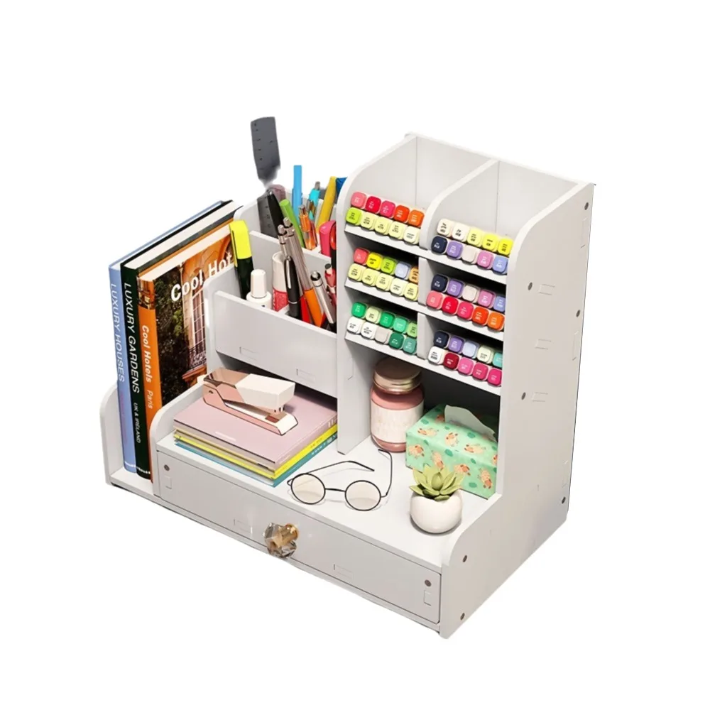 With Drawer Desk Pencil Holder Large Capacity White Desktop Organizer Multi-Function Easy to install Multi Grid Slant Insert
With Drawer Desk Pencil Holder Large Capacity White Desktop Organizer Multi-Function Easy to install Multi Grid Slant Insert