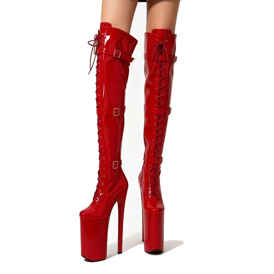 2026 Women's Pumps And Heels Botas Feminina Platform Over Knee Boots Buckle Lace Up Pole Dance Club Party Stage Ladies Shoes
2026 Women's Pumps And Heels Botas Feminina Platform Over Knee Boots Buckle Lace Up Pole Dance Club Party Stage Ladies Shoes