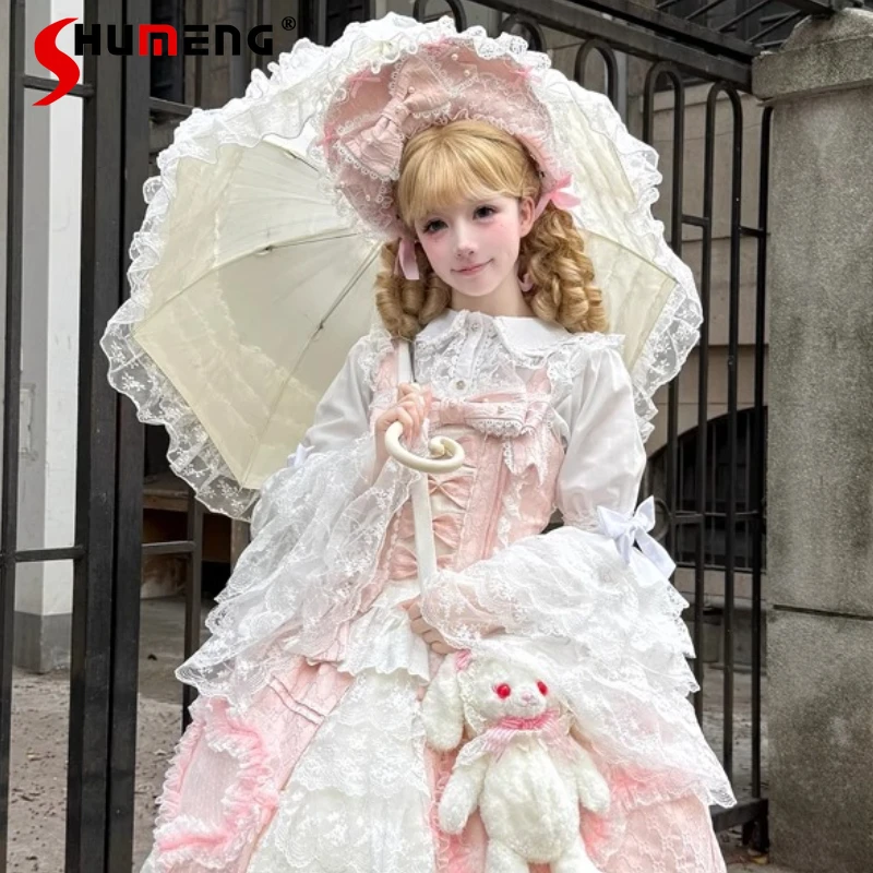Japanese Lolita Style White Blouse Women Vintage Bow Flare Sleeve Shirt Summer Y2k Aesthetic Lace Patchwork Tops JK Loose Blusas
Japanese Lolita Style White Blouse Women Vintage Bow Flare Sleeve Shirt Summer Y2k Aesthetic Lace Patchwork Tops JK Loose Blusas