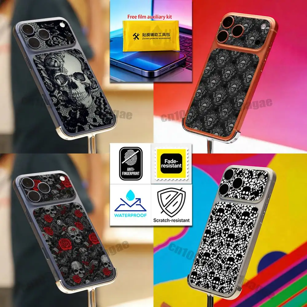 For Lace Skull Pattern iPhone 17 Pro Max Phone Back Film Decal Skin Wrap Protective Sticker Full Cover
For Lace Skull Pattern iPhone 17 Pro Max Phone Back Film Decal Skin Wrap Protective Sticker Full Cover