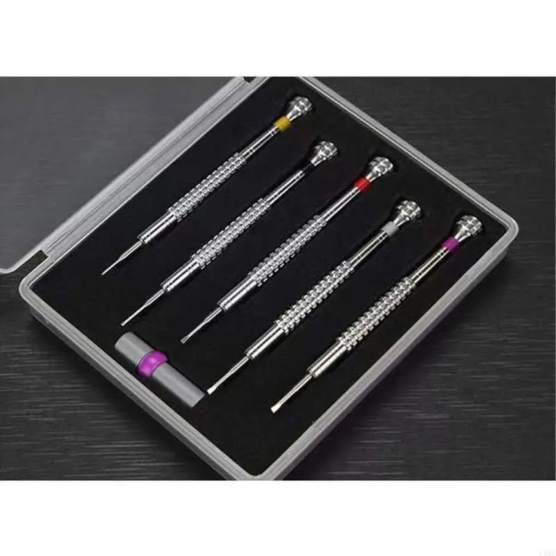 L9BE 5 Pcs Watch Screwdriver Set Micro Jewelry Screwdriver for Watch Repair Jewelry Work Glasses Repair Electronic
L9BE 5 Pcs Watch Screwdriver Set Micro Jewelry Screwdriver for Watch Repair Jewelry Work Glasses Repair Electronic