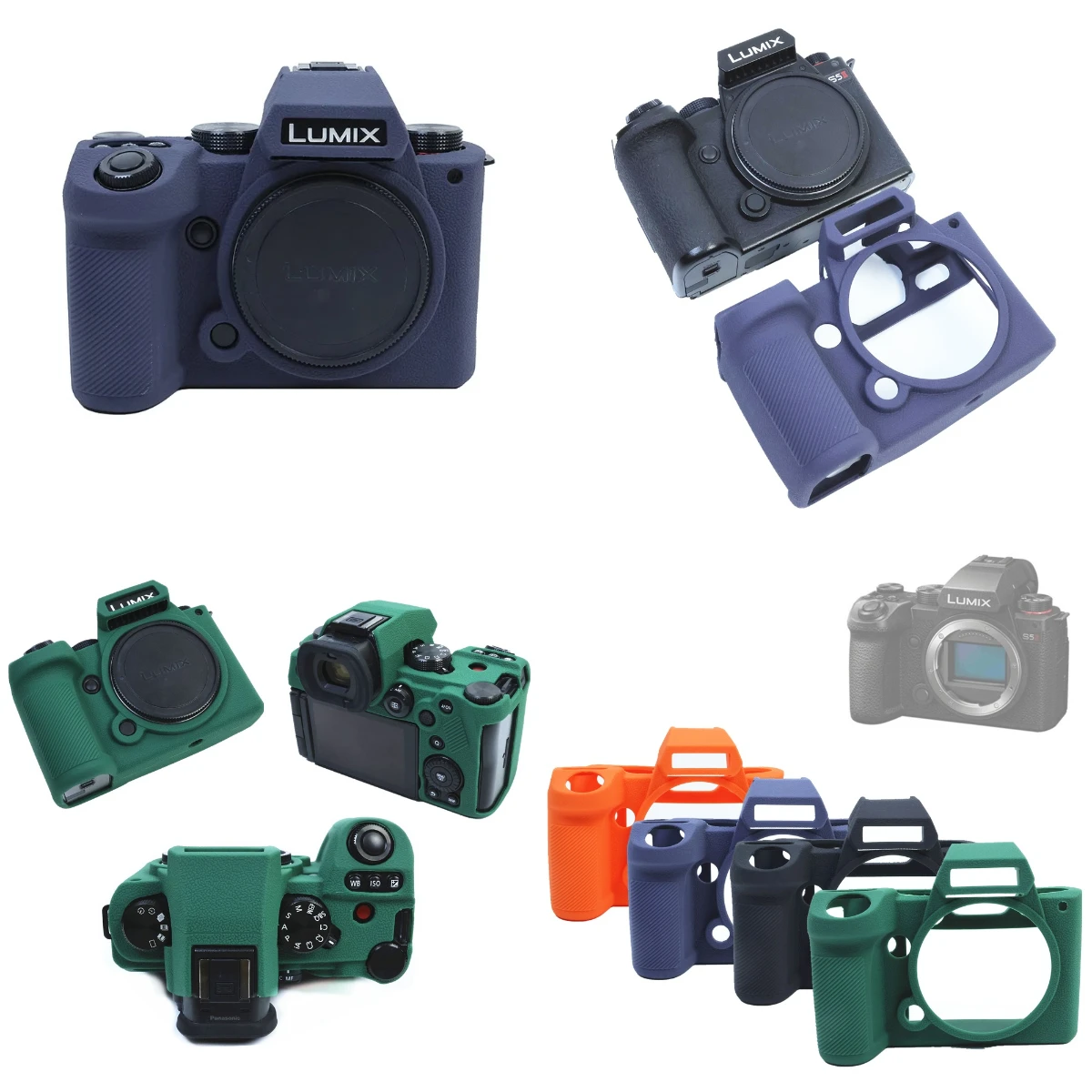 For Panasonic Lumix DC-S5 DC-S5M2 S5 Mark II DC-S5M2K S5II - Soft Silicone Rubber Camera Skin Cover
For Panasonic Lumix DC-S5 DC-S5M2 S5 Mark II DC-S5M2K S5II - Soft Silicone Rubber Camera Skin Cover