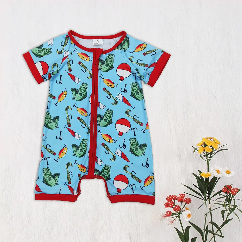 Wholesale Children Baby Boy Short Sleeves Fish Blue Shorts Coverall Newborn Bodysuit Kids Toddler Zipper Romper Clothing
Wholesale Children Baby Boy Short Sleeves Fish Blue Shorts Coverall Newborn Bodysuit Kids Toddler Zipper Romper Clothing